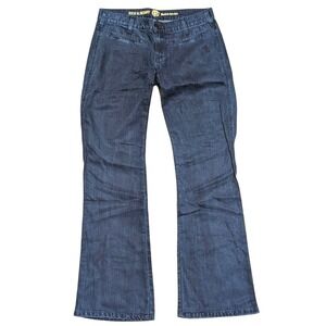 Rich & Skinny Jeans Womens 26 Wide Leg Flare Trouser Designer Denim Made In USA